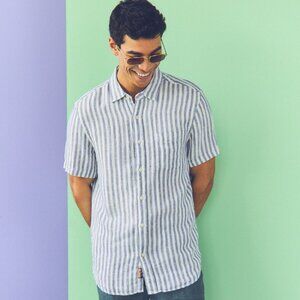 Faherty Short Sleeve Palma Linen Shirt